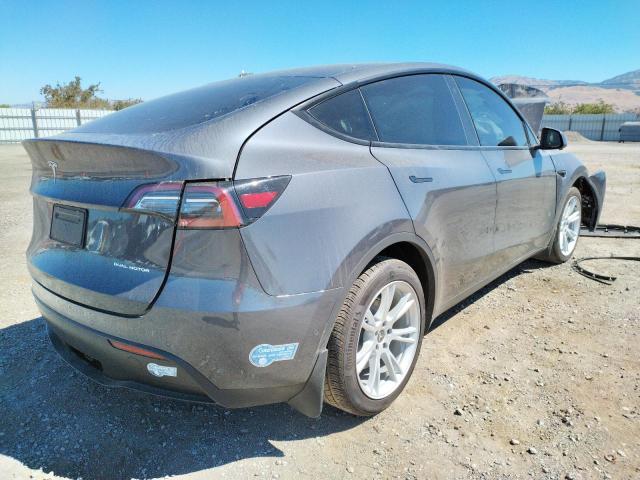 5YJYGDEE9MF203857 - 2021 TESLA MODEL Y رمادي صورة 4