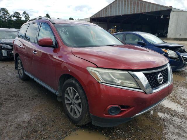 5N1AR2MN4EC698111 - 2014 NISSAN PATHFINDER BURGUNDY photo 1