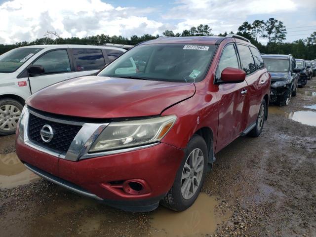 5N1AR2MN4EC698111 - 2014 NISSAN PATHFINDER BURGUNDY photo 2