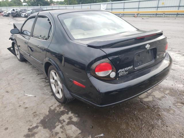 JN1CA31D21T825019 - 2001 NISSAN MAXIMA GXE BLACK photo 3