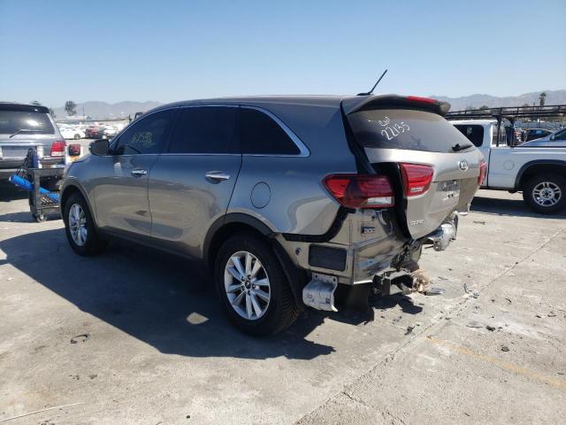 5XYPG4A39KG529812 - 2019 KIA SORENTO L GRAY photo 3