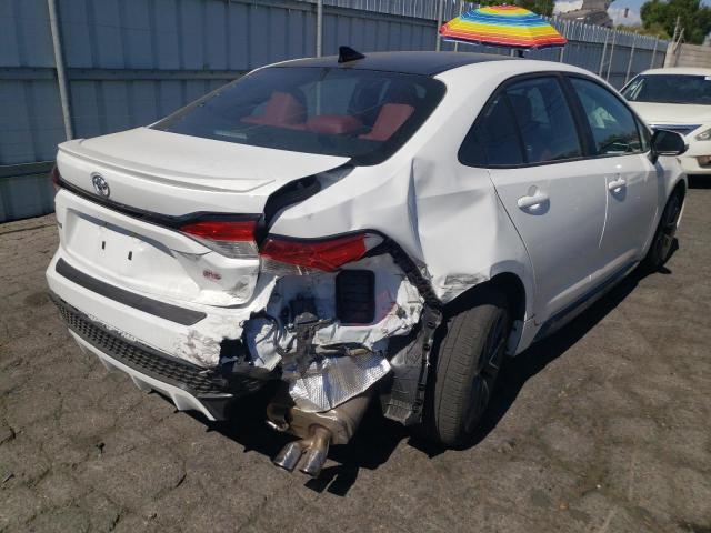 5YFP4MCE0NP109296 - 2022 TOYOTA COROLLA SE WHITE photo 4