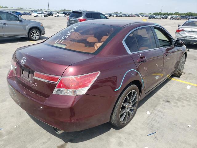 1HGCP2F42CA046248 - 2012 HONDA ACCORD LXP BURGUNDY photo 4