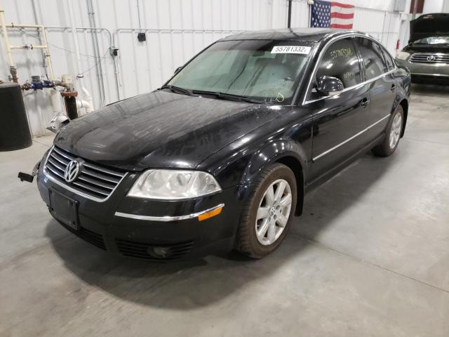 WVWTU63B15E008037 - 2005 VOLKSWAGEN PASSAT GLX BLACK photo 2