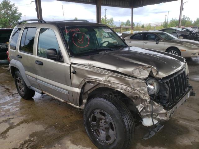 1J4GL48K17W574465 - 2007 JEEP LIBERTY SP BEIGE photo 1