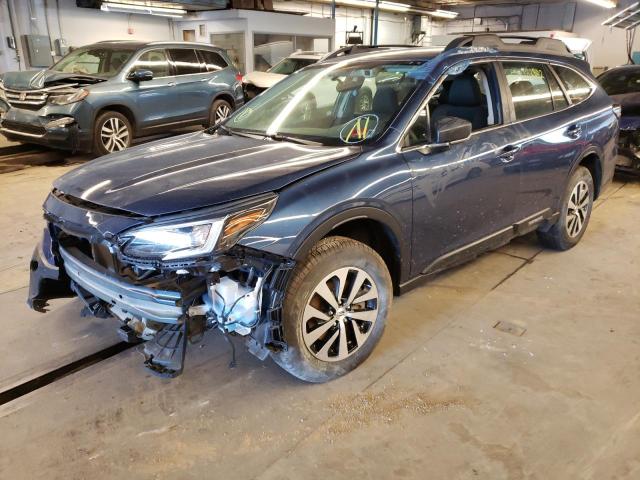 4S4BTAAC7M3120456 - 2021 SUBARU OUTBACK BLUE photo 2