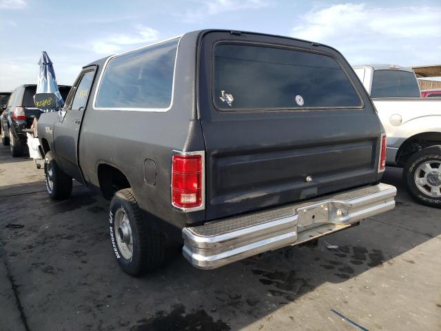 3B4GM07Z2LM009787 - 1990 DODGE RAMCHARGER BLACK photo 3