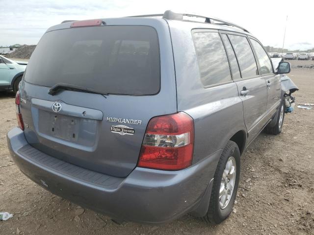 JTEDP21A850062619 - 2005 TOYOTA HIGHLANDER BLUE photo 4