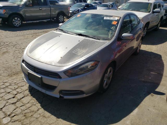 1C3CDFBBXFD265789 - 2015 DODGE DART SXT SILVER photo 2