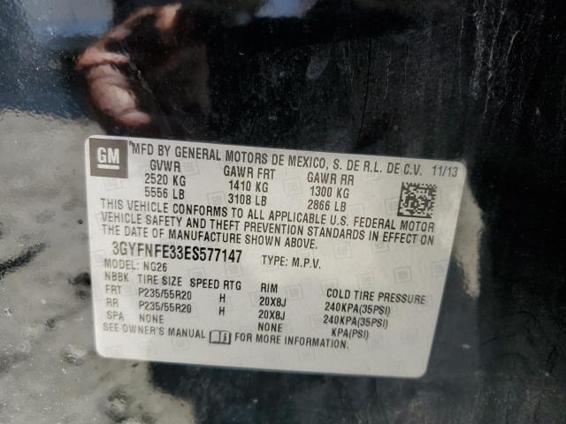 3GYFNFE33ES577147 - 2014 CADILLAC SRX PERFOR 黑色 照片 10