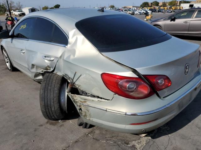 WVWEU73C79E523458 - 2009 VOLKSWAGEN CC VR6 SILVER photo 9