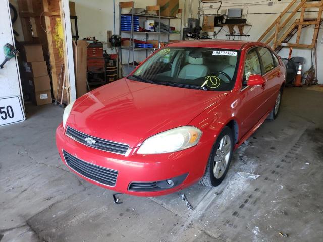 2G1WC57M791326721 - 2009 CHEVROLET IMPALA 2LT RED photo 9