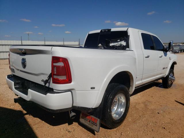 3C63RRNL8NG135215 - 2022 RAM 3500 LONGH WHITE photo 4