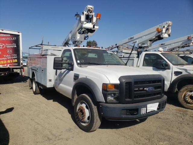 1FD4F46Y38EA84281 - 2008 FORD F450 SUPER WHITE photo 1