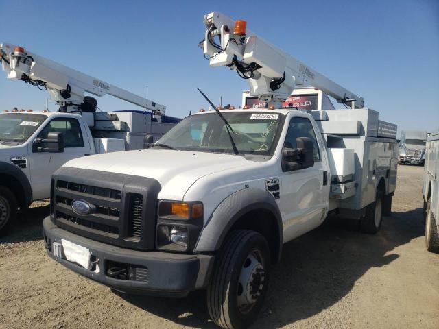 1FD4F46Y38EA84281 - 2008 FORD F450 SUPER WHITE photo 2