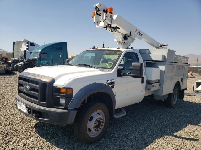 1FD4F47Y58EC32445 - 2008 FORD F450 SUPER WHITE photo 2