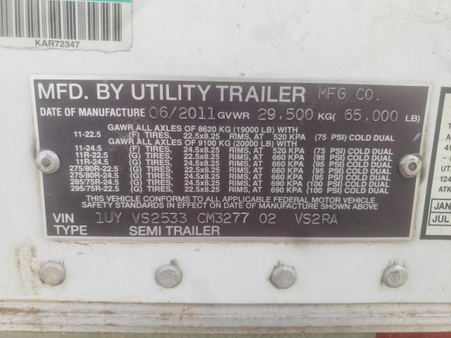 1UYVS2533CM327702 - 2012 UTILITY REEFER WHITE photo 10