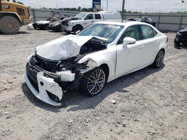 JTHBF1D27F5069738 - 2015 LEXUS IS 250 WHITE photo 2