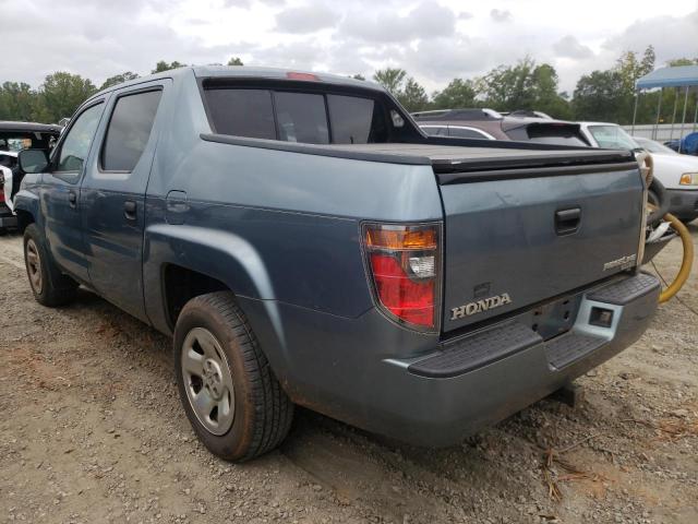 2HJYK16258H538126 - 2008 HONDA RIDGELINE BLUE photo 3