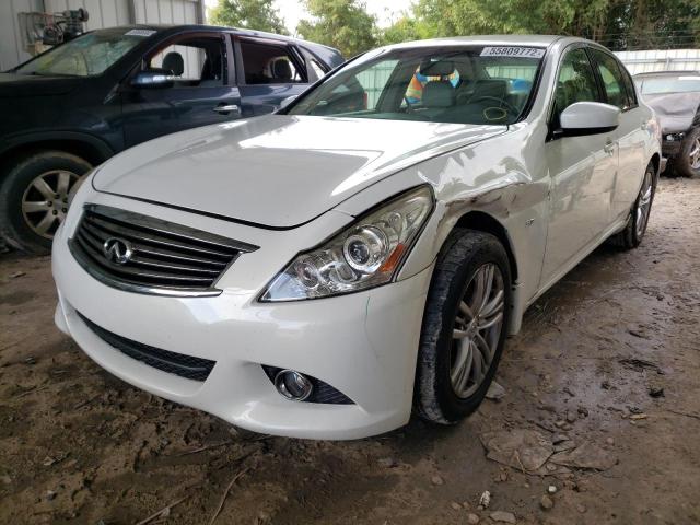 JN1CV6APXFM500359 - 2015 INFINITI Q40 WHITE photo 2