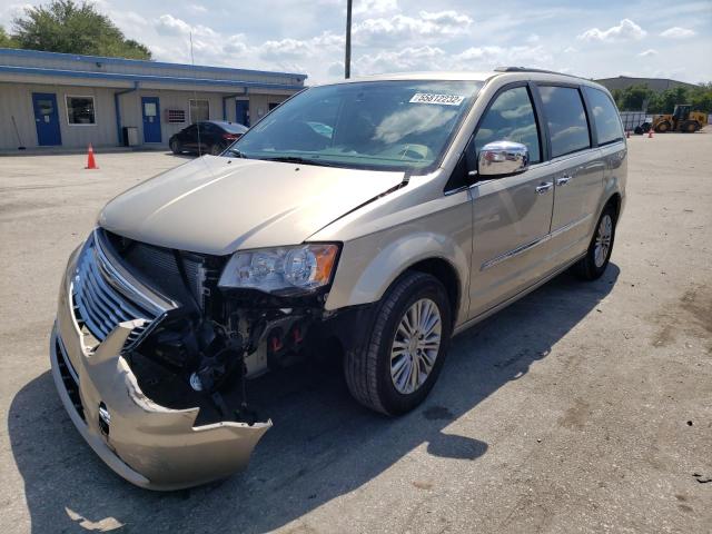 2C4RC1CG4ER165995 - 2014 CHRYSLER TOWN & COU GOLD photo 2