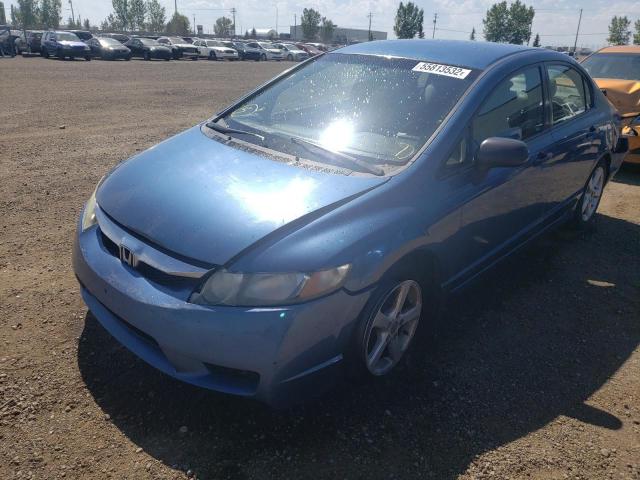 2HGFA16429H019697 - 2009 HONDA CIVIC DX-G BLUE photo 2