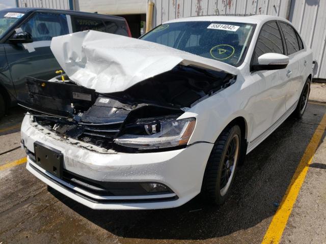 3VWL17AJ0HM233358 - 2017 VOLKSWAGEN JETTA SEL WHITE photo 2