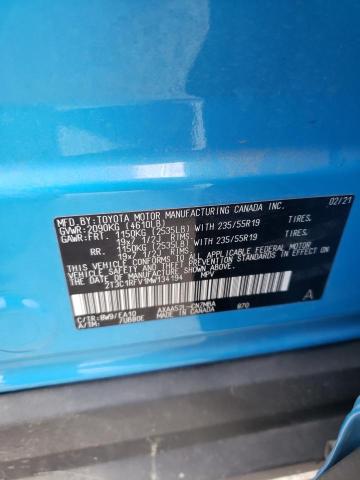 2T3C1RFV1MW134194 - 2021 TOYOTA RAV4 XLE P BLUE photo 10