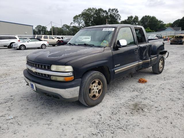 2GCEK19T4Y1187827 - 2000 CHEVROLET SILVRDO LS BLACK photo 2