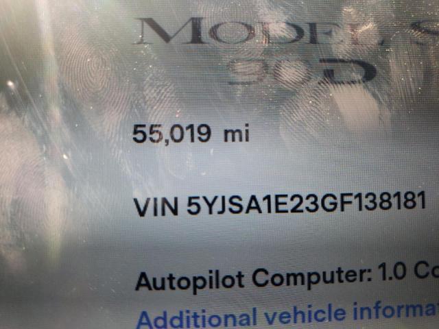 5YJSA1E23GF138181 - 2016 TESLA MODEL S Ağ foto 8