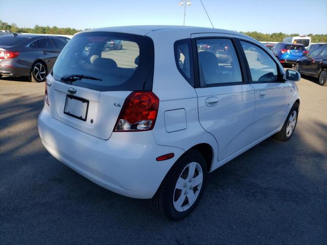 KL1TD66627B711141 - 2007 CHEVROLET AVEO BASE  photo 4