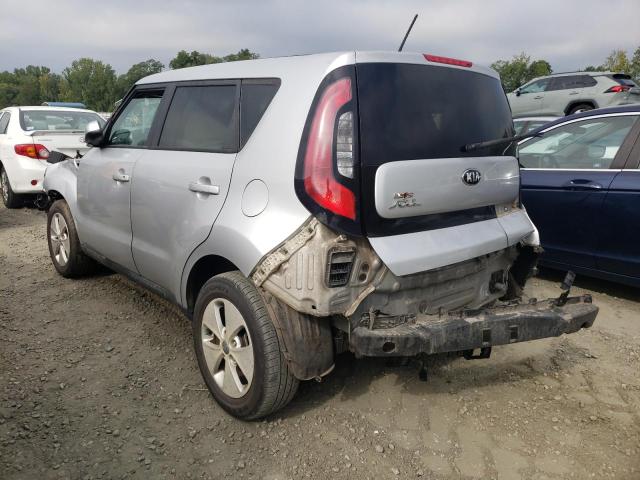 KNDJN2A20F7793852 - 2015 KIA SOUL SILVER photo 3