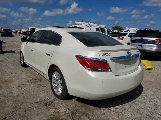 1G4GD5ER2CF361380 - 2012 BUICK LACROSSE P WHITE photo 3