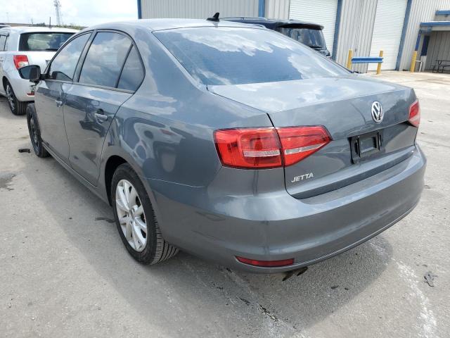 3VW2K7AJ4FM211790 - 2015 VOLKSWAGEN JETTA BASE ნაცრისფერი ფოტო 3