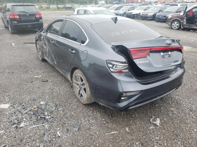 3KPF54ADXLE203560 - 2020 KIA FORTE EX GRAY photo 3