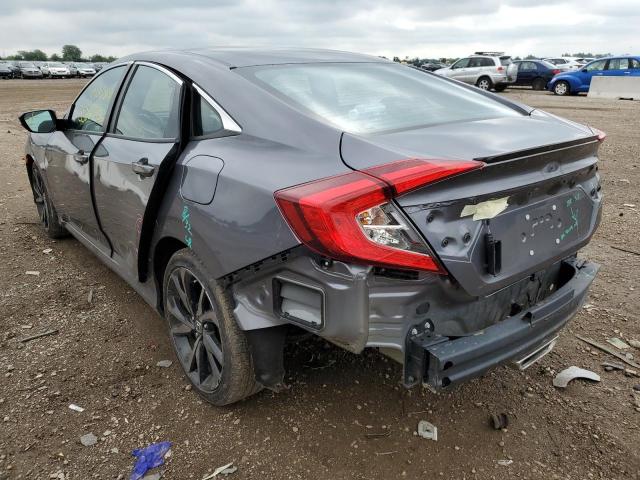 2HGFC2F81LH521997 - 2020 HONDA CIVIC SPOR CHARCOAL photo 3