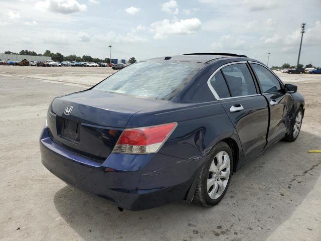 1HGCP268X8A032799 - 2008 HONDA ACCORD EXL BLUE photo 4