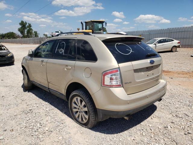 2FMDK39C87BB09806 - 2007 FORD EDGE SEL P TAN photo 3