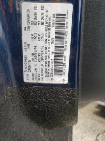3D7KU28D54G130251 - 2004 DODGE RAM 2500 S Կապույտ լուսանկար 10