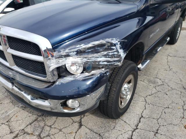3D7KU28D54G130251 - 2004 DODGE RAM 2500 S Կապույտ լուսանկար 9