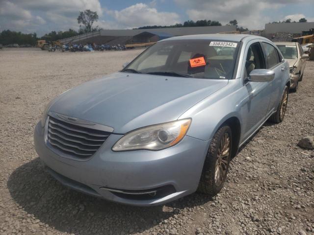 1C3CCBCB1CN217789 - 2012 CHRYSLER 200 LIMITE BLUE photo 2