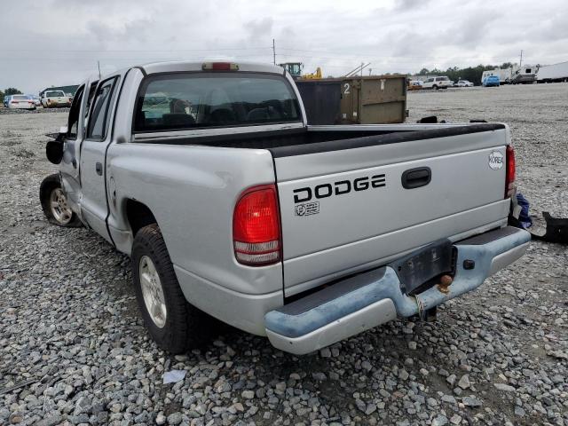 1B7HL48N12S638010 - 2002 DODGE DAKOTA QUA SILVER photo 3