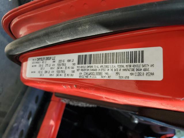 1C4AJWAG6DL565891 - 2013 JEEP WRANGLER S RED photo 10