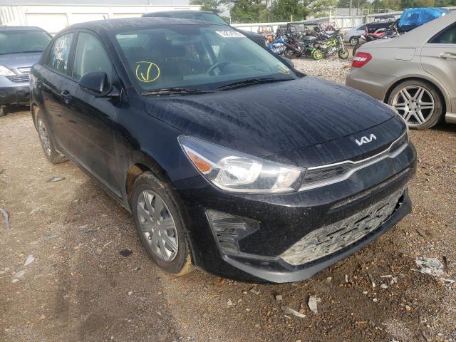 3KPA24AD4NE432287 - 2022 KIA RIO LX BLACK photo 1