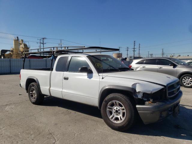 1B7GL12X22S601911 - 2002 DODGE DAKOTA BAS WHITE photo 1