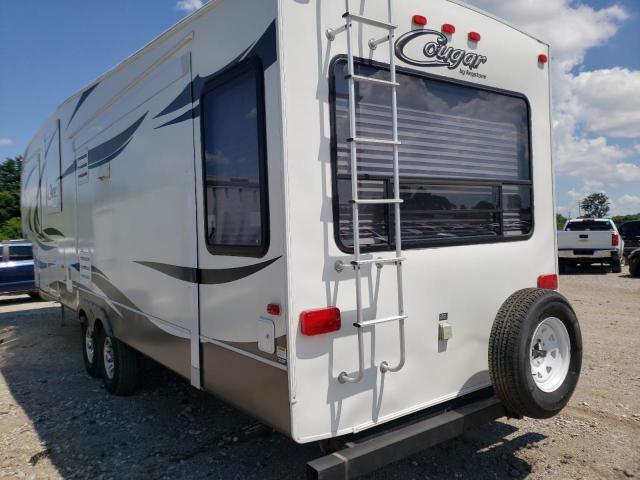 4YDF32624C2503722 - 2012 KEYSTONE COUGAR 326 WHITE photo 3