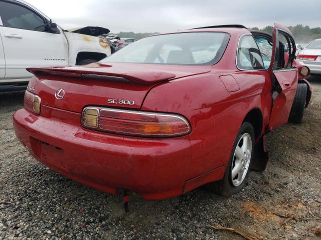 JT8CD32Z7W1001680 - 1998 LEXUS SC 300 RED photo 4