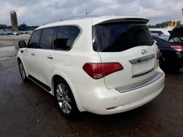 JN8AZ2NC3D9350365 - 2013 INFINITI QX56 WHITE photo 3