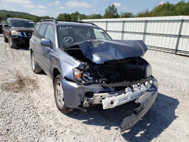 JTEEP21A150130747 - 2005 TOYOTA HIGHLANDER BLUE photo 1