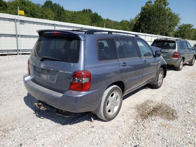 JTEEP21A150130747 - 2005 TOYOTA HIGHLANDER BLUE photo 4